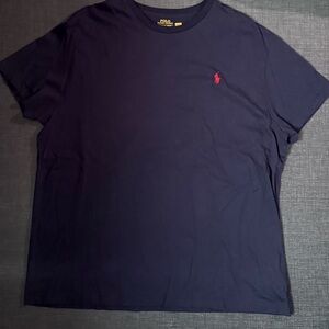 Ralph Lauren Dark Blue Tee with Red Logo